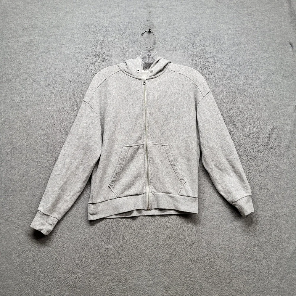 Rag & Bone Women Hoodie XS Gray Activewear‎ Logo Zipper Organic Cotton